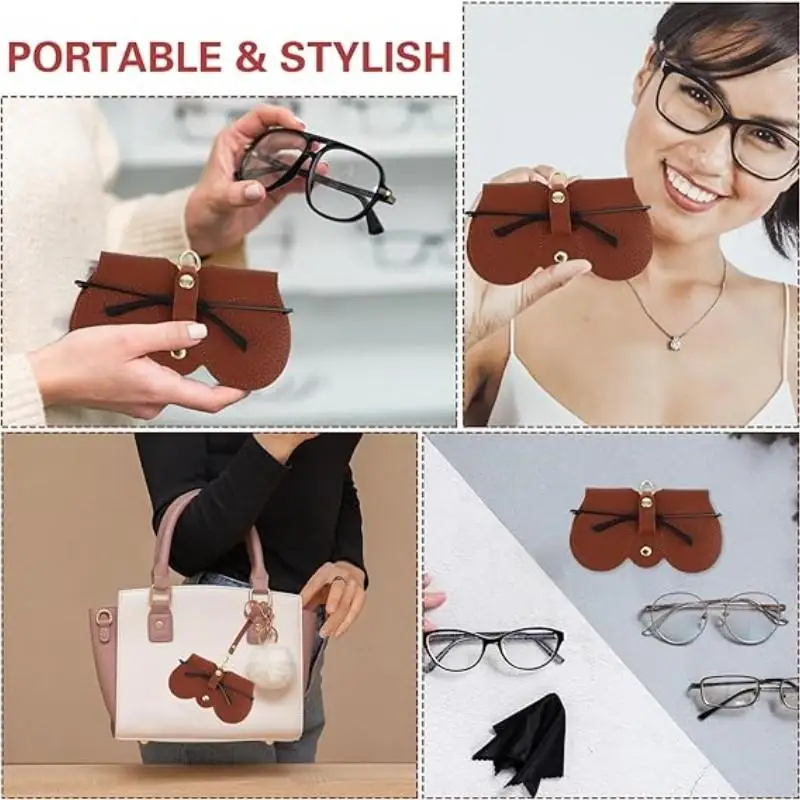 Neue 2/1pc Sonnenbrille tasche tragbare Brillen etui Sonnenbrille Schutzhülle niedlichen Brillen clip Damen minimalist ische Brillen tasche Geschenk