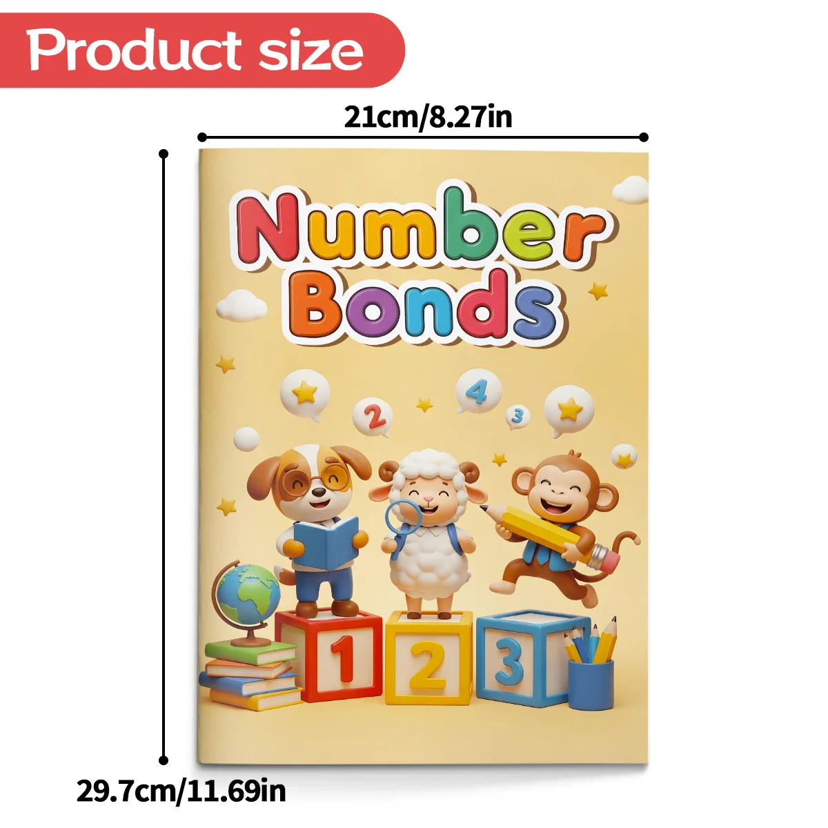 Kids Number Coloring Book, Preschool Activity Workbook, Number Recognition & Drawing, Concentration Training for Toddlers 2-6