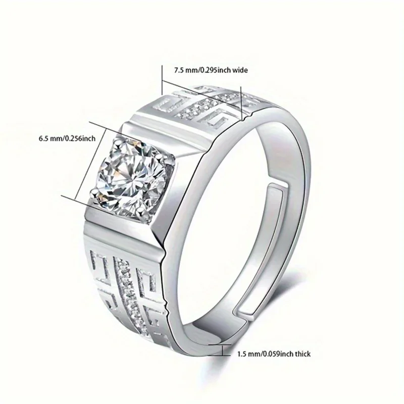 New charms 925 Sterling Silver crystal Zirconia Ring for Women Recommended by experts Adjustable Fashion Jewelry wedding Gifts