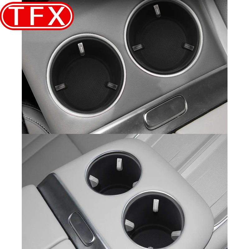 For Xpeng X9 Xiaopeng X9 Car Central Control Anti-skid Shock Absorber Cup Cover Silicone Beverage Holder Auto Accessories