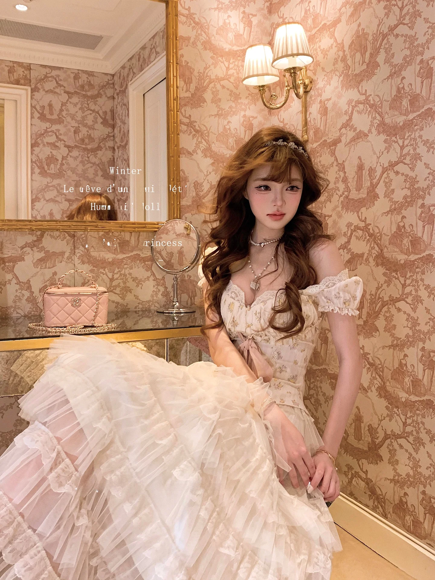 

Lazy Didi Alice Full Cotton Flubble Sve Dr Spring Special Texture Embroidery Dr Princ Sle ort Sve Wo...