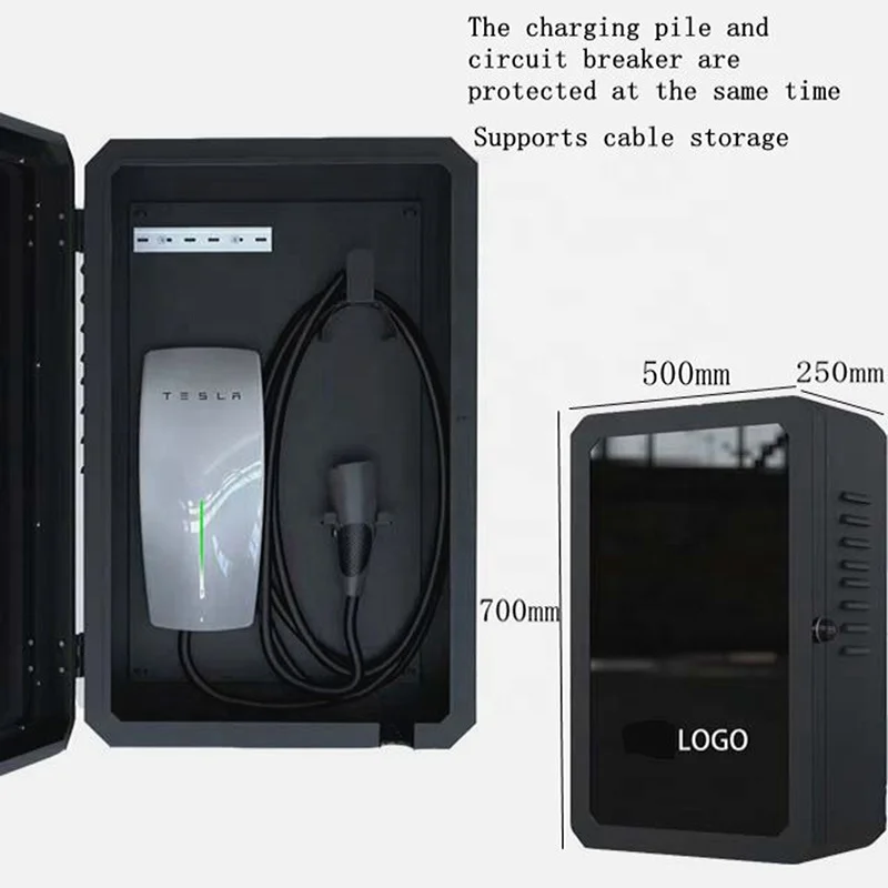 صندوق حماية قفل الشاحن لـ Tesla BYD، كومة شحن مقاومة للمطر والبرق، يمكن استخدام الحماية من الداخل والخارج