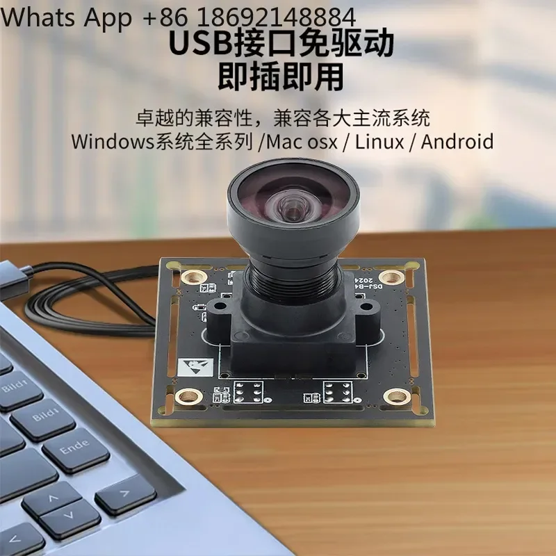 4K 8MP USB Camera Module with IMX274 Sensor for Industrial Computer Android Device UVC Compliant No Driver Required