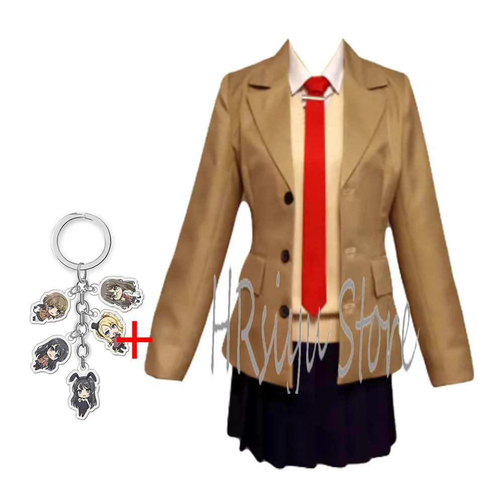 

Women's Cosplay Sakurajima Costume School Uniform full set For Halloween Party Costume