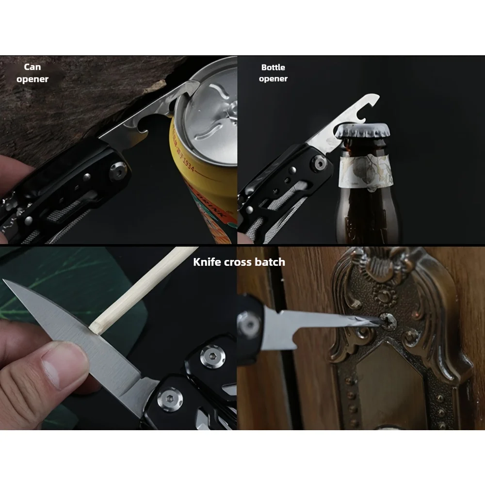 Stainless Steel Multi-tool Pliers Outdoor Combination Knife Pliers Folding Portable Multi-purpose Pliers Tools image 4