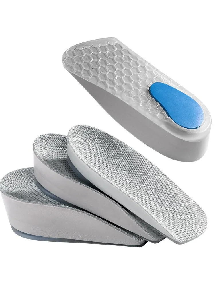 Height-increasing Insoles For Women Invisible No Foot Fatigue Shock-absorbing Silicone Height-increasing Insoles For Men