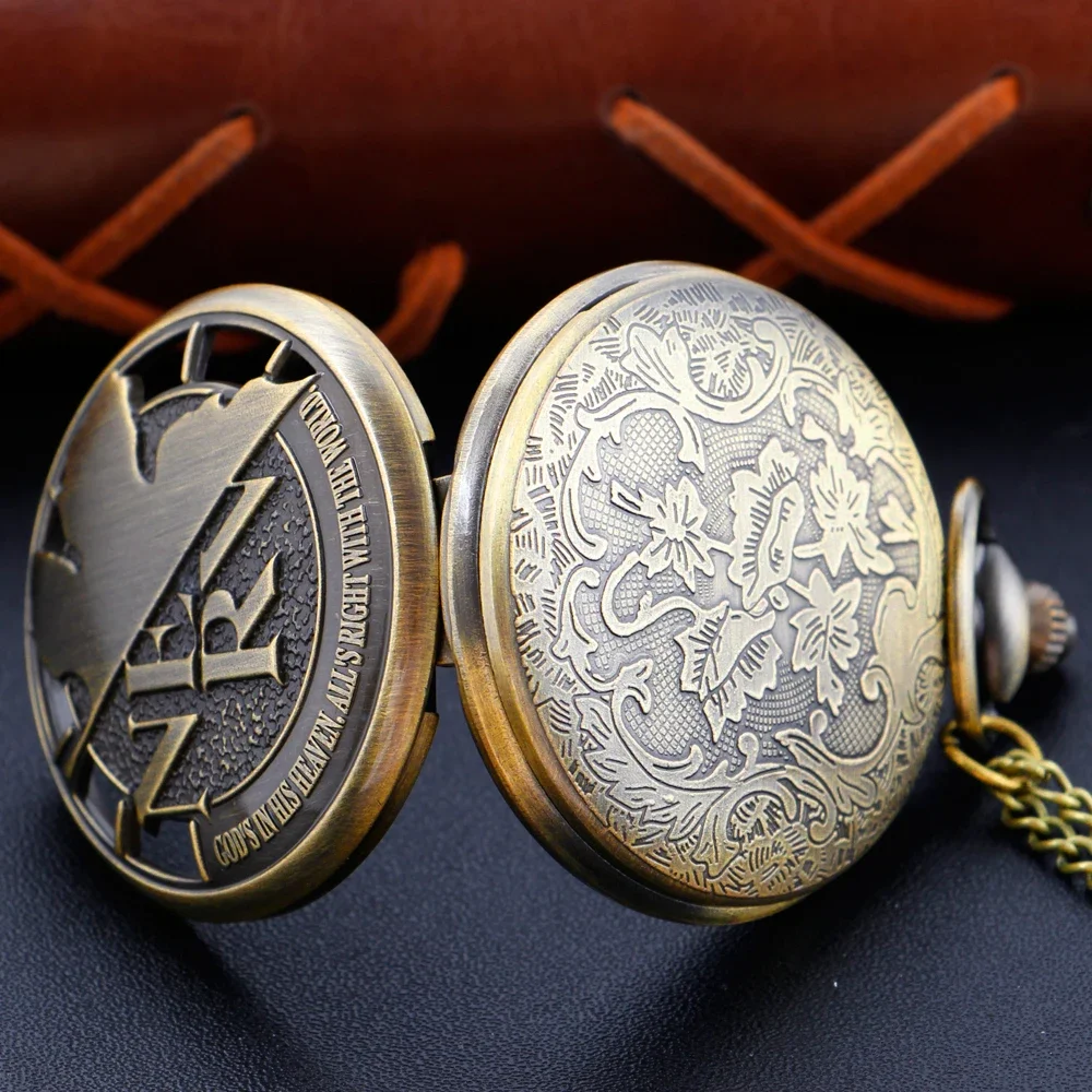 Steampunk Maple Leaf God Hollow Mens Quartz Pocket Watch Fashion Mini Time Necklace Clock Jewelry Accessories Single Item Gift