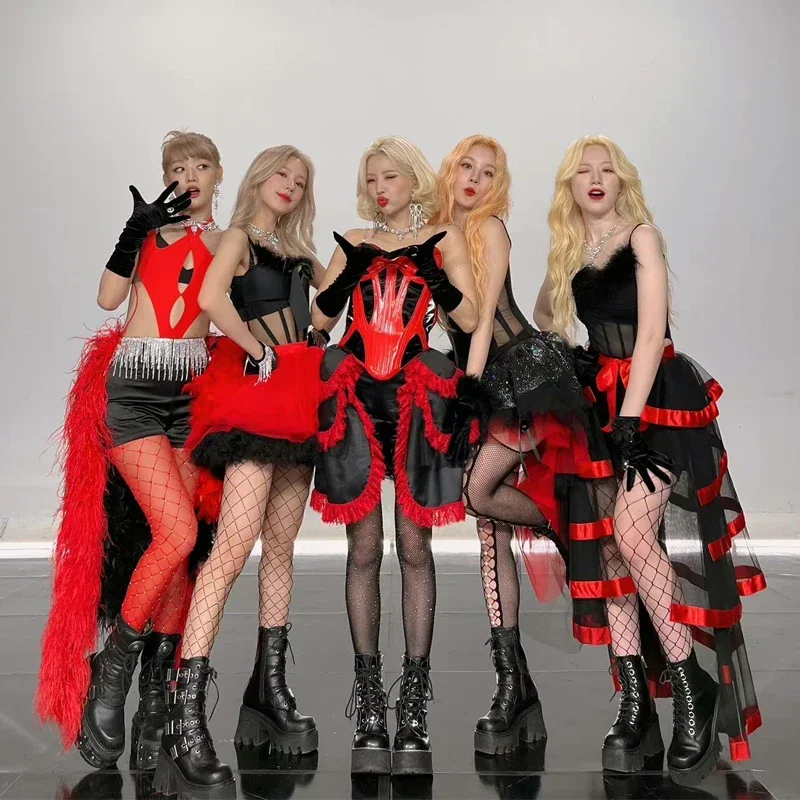 

Kpop Clothes Women Sexy Concert Outfit Jazz Dancewear Festival Clothing Dancer Outfit Stage Performance Costume Rave