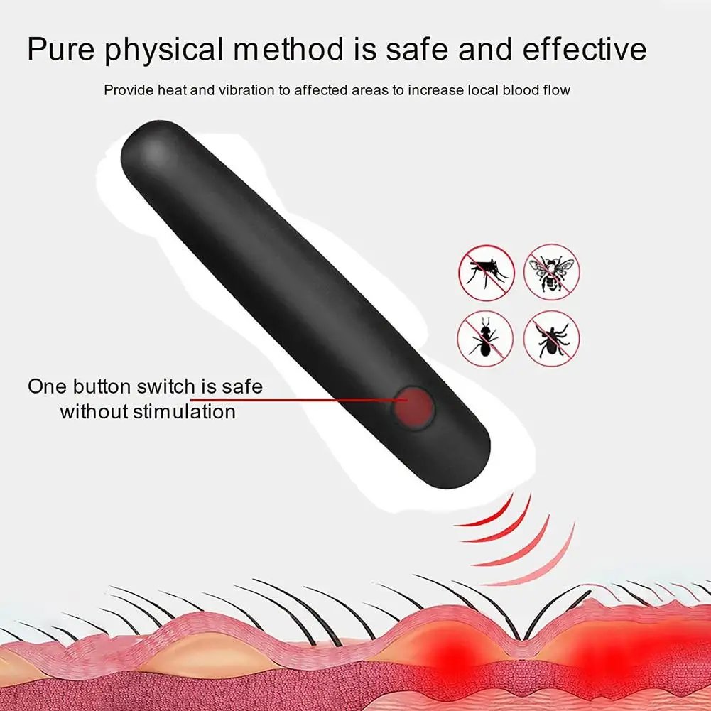 Bolígrafo electrónico para picaduras de mosquitos para adultos y niños, 1 unidad, alivia picaduras, picazón