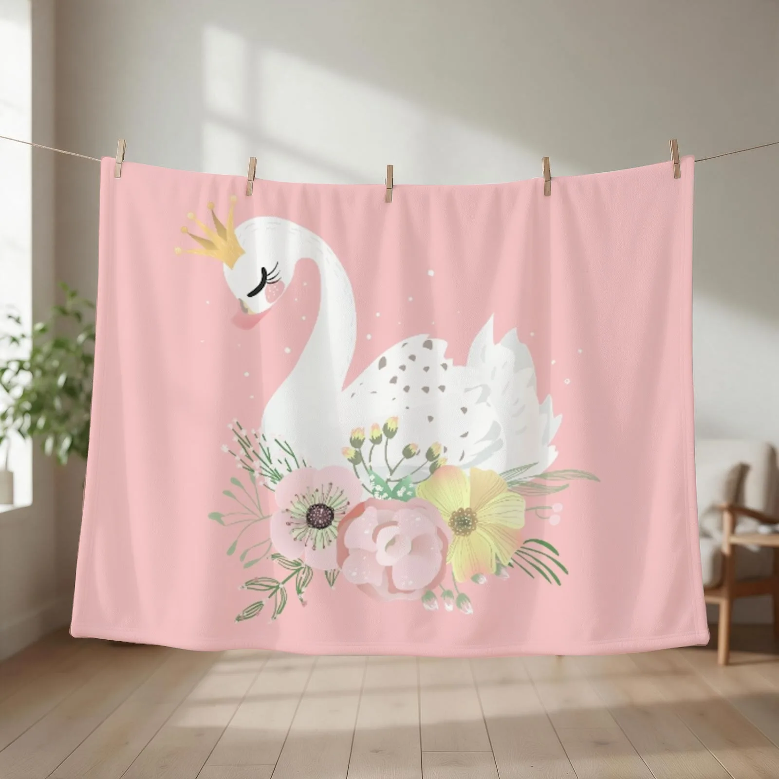 swan princess, a magic fairy tale for kids Throw Blanket Vintage Beautifuls Sofa Throw Winter beds Blankets