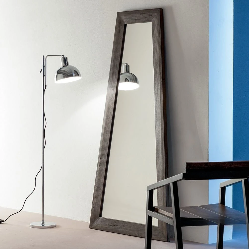 New Chinese-style full-length mirror wall-mounted triangular full-body mirror living room bedroom fitting mirror household wall-