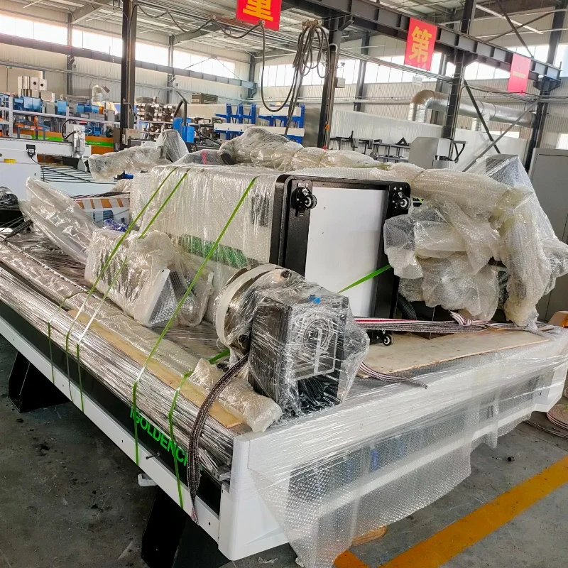 4-axis woodworking CNC router with rotary axis for cutting MDF and plywood, used for making wooden furniture