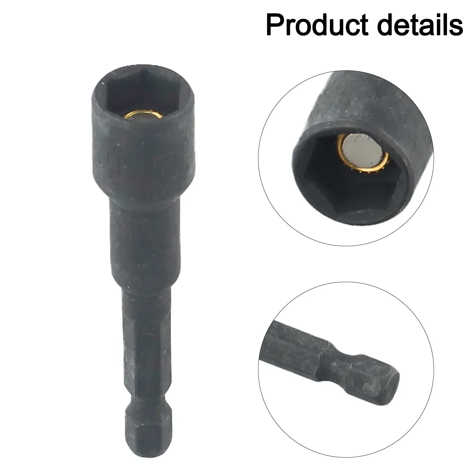 1/4 Hex Socket Magnetic Nut Driver Socket 6-19mm Wrench Heads For Power Drill Screwdriver Electric Drill Bit Socket Hand Tools