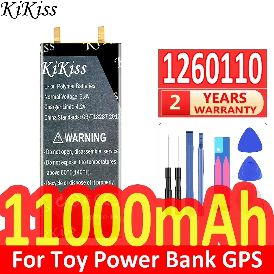 KiKiss Battery 11000mAh 1260110 For Toy Power Bank GPS Laptop Camping Lights Diy