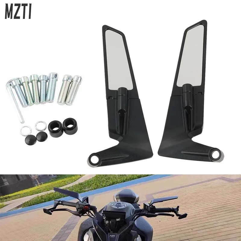 Motorcycle Modified Wind Wing Adjustable Rotating Rearview Mirror For Honda  CB150R CB125R CB250R CB300R CB600 F CB1000R CB650R 