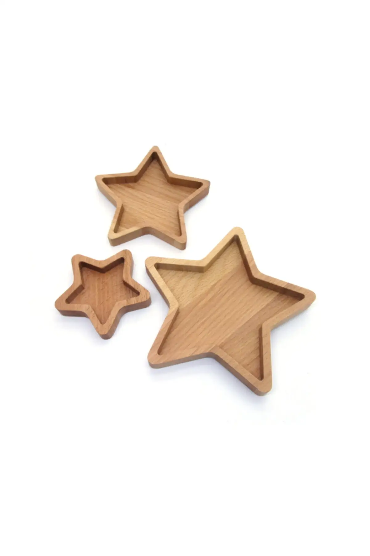 Dekorasi Solid Seri Bintang Set Makanan Ringan 8 + 12 + 17Cm Objek Presentasi