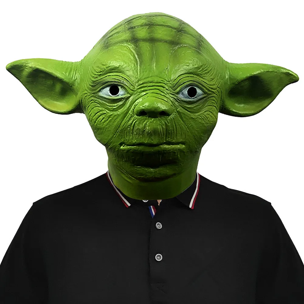 Halloween-Maske, Grüne Maske, Ganzgesichtsmaske für Erwachsenen-Cosplay – Detail 1