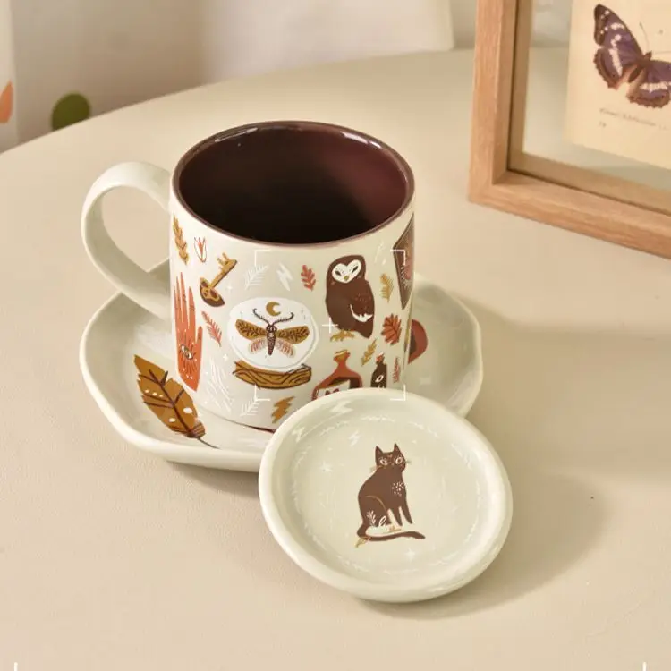 INS Creative Cartoon Home Breakfast Cup tazza da donna di grande capacità tazza da ufficio in ceramica di alta bellezza