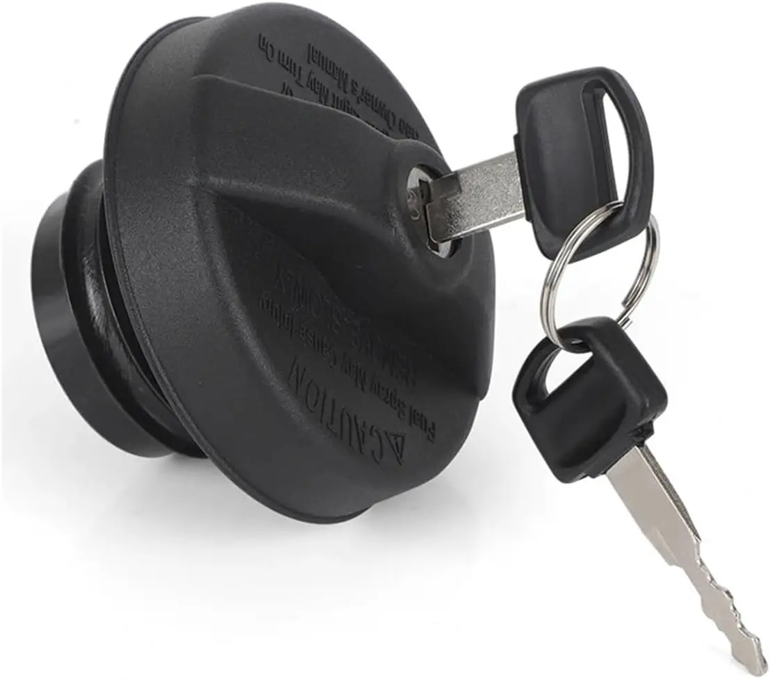 10504 MGC791 Automatic Locking Fuel Tank Cap Compatible with Ford F150 F250 F350 F450 E-450 with 2 Keys Black