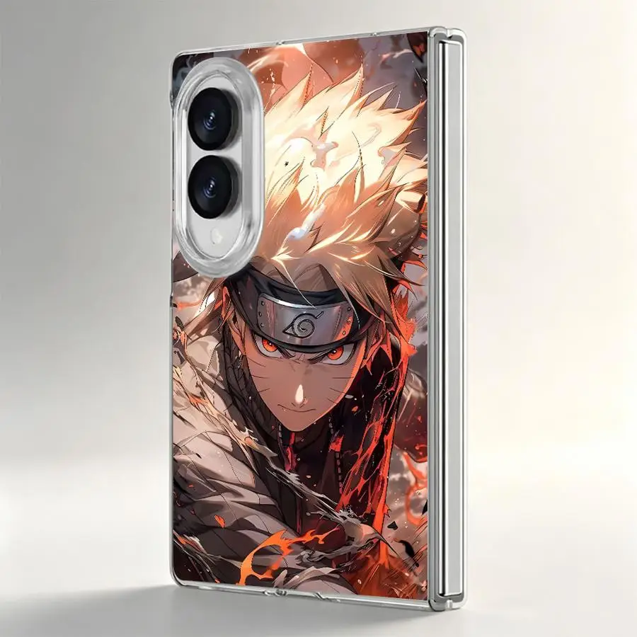 Japan Anime N-arutoS Case for Samsung Galaxy Z Fold 8 Ultra Z Fold 7 6 5 4 3 ZFold4 ZFold6 ZFold5 ZFold3 ZFold7 Transparent Soft