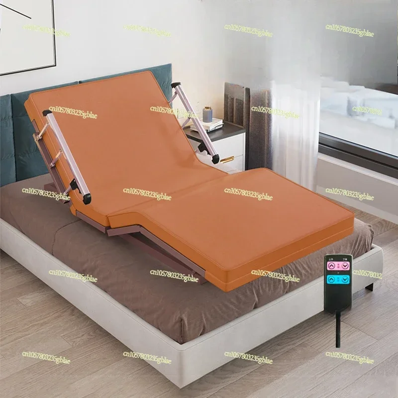 Electric bed get-up aid household multifunctional elderly paralyzed patient bed lifting mattress bed