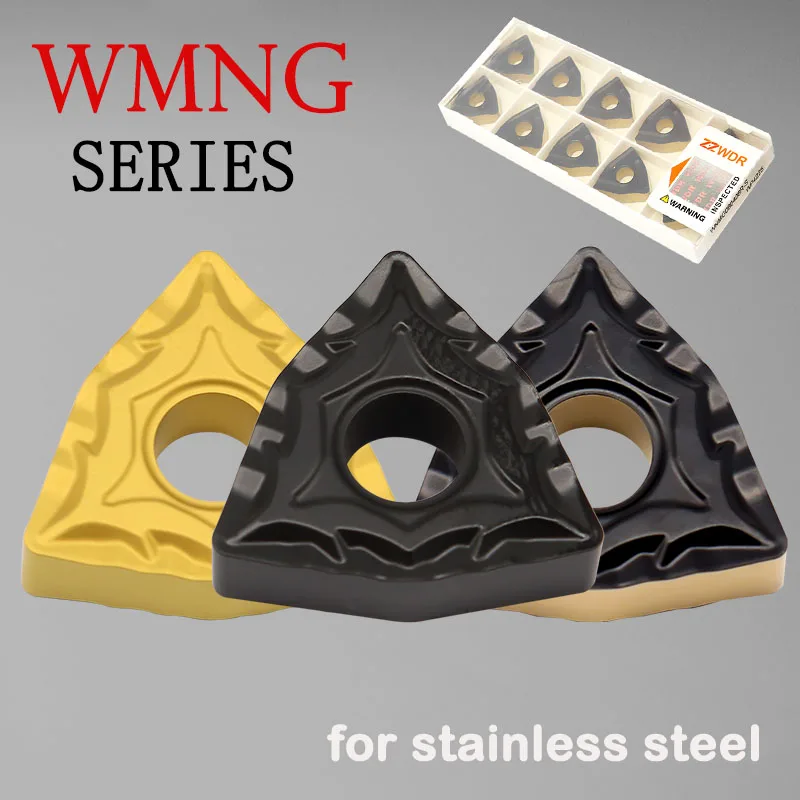 

10PCS High Quality WNMG80408 CQ Carbide Inserts External Turning Tool CNC Lathe Cutter Tools WNMG80404 Metal Blade