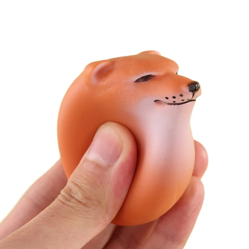 Funny Dog AntiStress TPR Toy Squeezable Animal Stretchy Toy Hand Squeeze Toy Novelty Gag Practical Joke Props W3JF