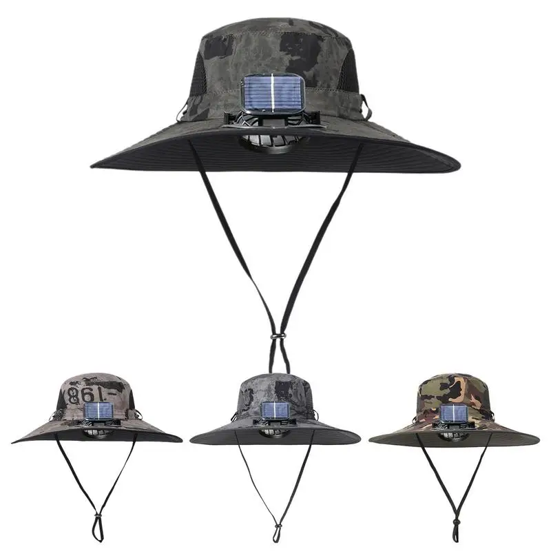 

Hat With Solar Fans Built In Hat With Rechargeable Fan Lightweight Fishing Hats Outdoor Sunshade For Mountaineering Outdoor