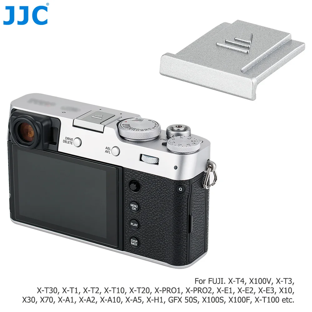 JJC 4 Uds cubierta de zapata para cámara Protector de tapa para Fujifilm X-T5 X-T4 X-T3 X-T30 II X-T20 X100VI X100V X100 X-S20 X-S10 X-E4 X-E3