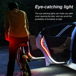 2PCS Car Door LED Strip Lights Car Door Opening Night Warning Light Flashing Light LED Welcome Lamp for vw bmw f30 audi a4 a6