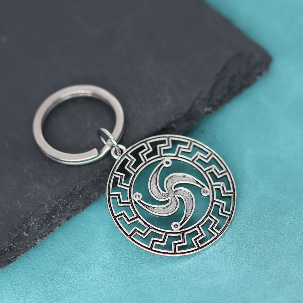 Nordic Sacred Protection Pagan Symbol Amulet Pendant Keychain For Men Women Celtic Scandinavian Druid Jewelry Talisman Gift