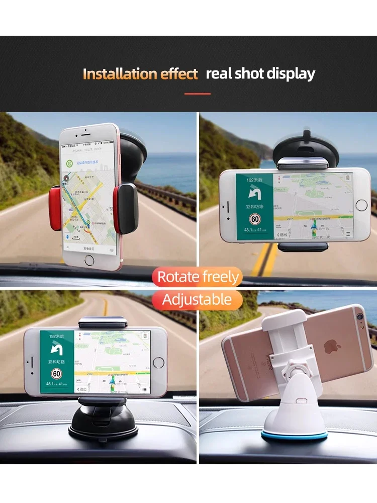 Auto Saugnapf Auto Halter Universal Einstellbare Winkel Handy Clip Für iPhone Huawei Samsung Xiaomi OPPO Smartphones – Detail 6