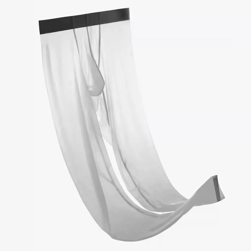 رجل طماق ضيق رقيقة تمتد الحرير الجليد مثير شفافة الرياضة السروال طماق للرجال الرجال الشتاء السراويل