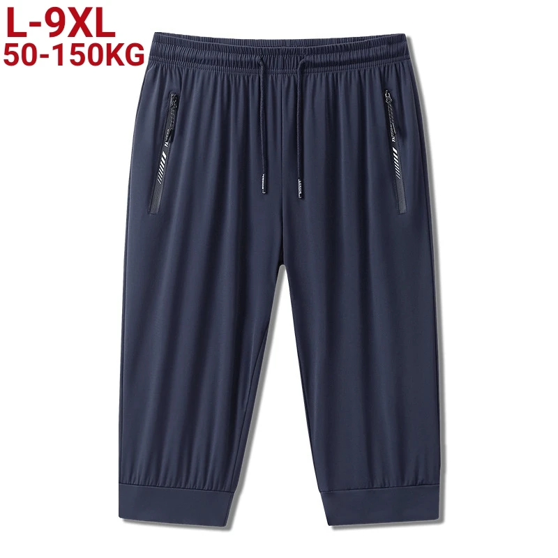 Pantaloni estivi da uomo oversize 8xl 9xl Masculino pantaloncini da spiaggia Fitness uomo Casual traspirante pantaloni da jogging ad asciugatura