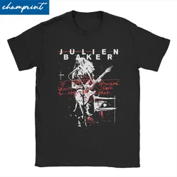 Julien Baker Live Flier T Shirts Men Women's 100% Cotton Awesome T-Shirt Boygenius Tee Shirt Short Sleeve Clothes Printed