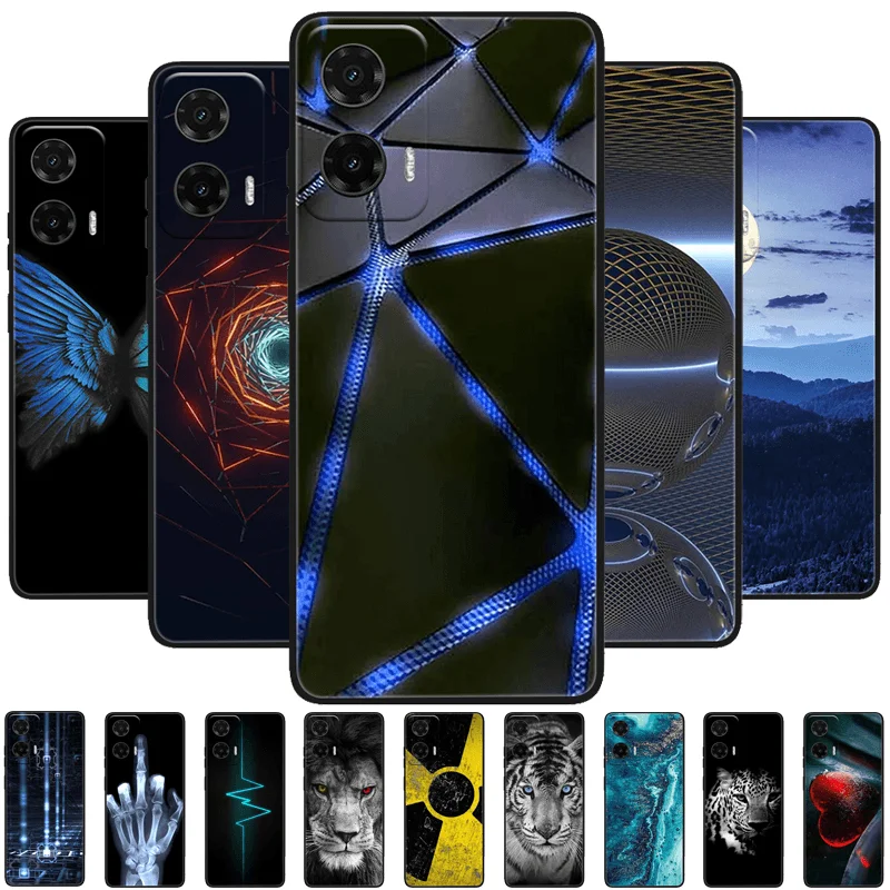 Para Moto G35 5G funda G 35 mate suave silicona TPU cubierta de teléfono a prueba de golpes para Motorola Moto G35 5G lente protectora Fundas Capa
