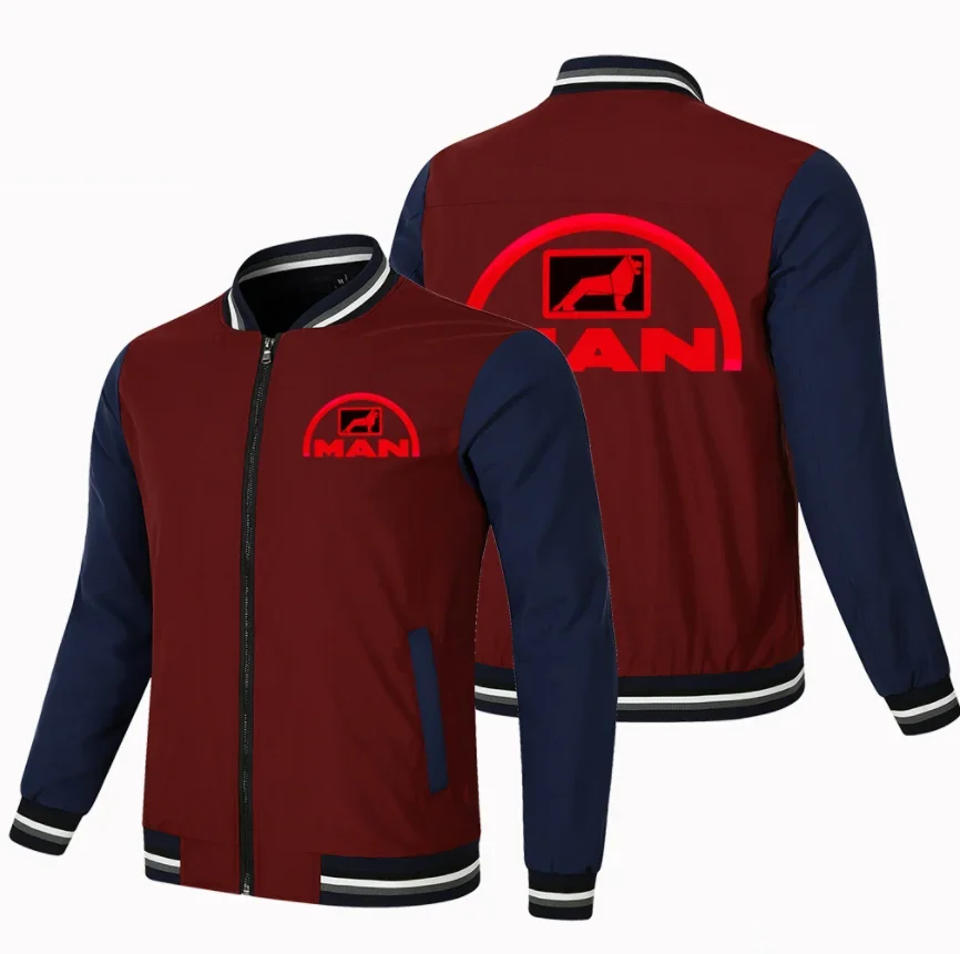 Chaqueta de béisbol de algodón para hombre, sudadera ajustada con logotipo de coche, moda Hip Hop, primavera y otoño, novedad de 2023