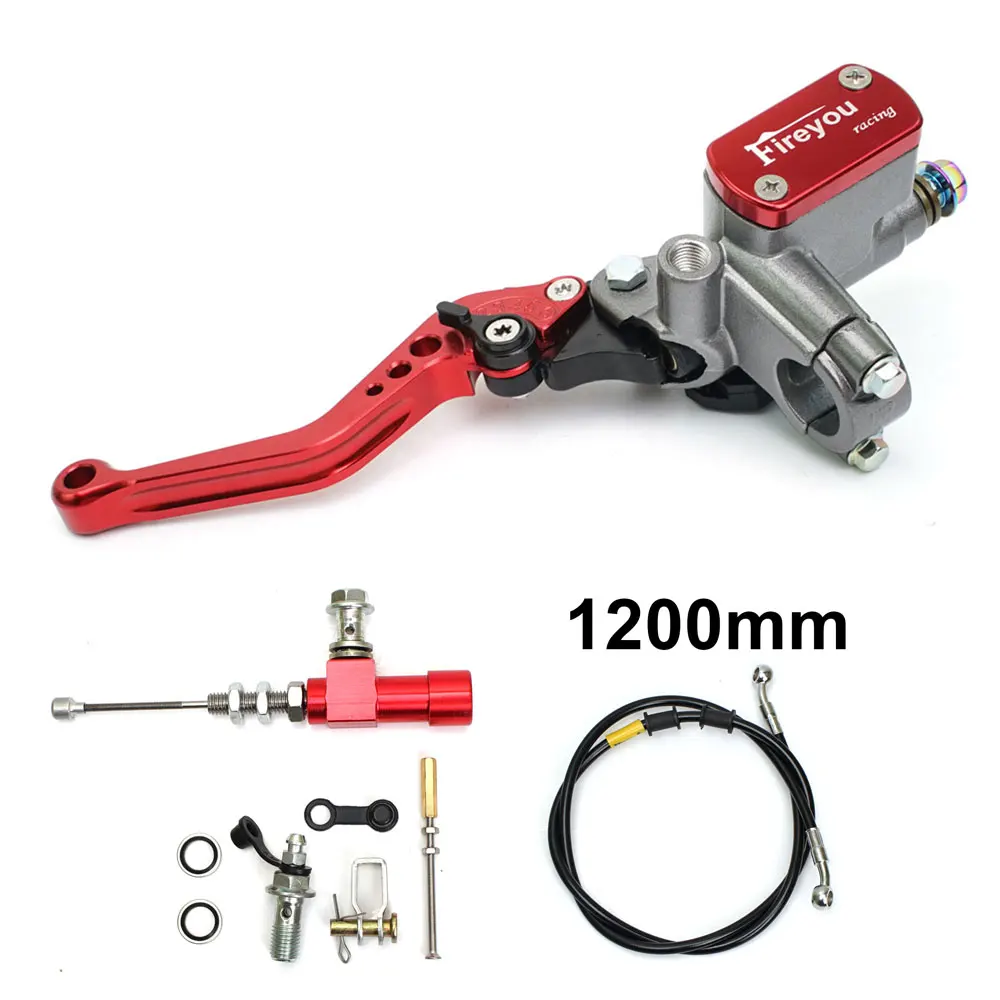 7/8 in Motorcycle Hydraulic Brake Clutch Kit Lever Master Cylinder Pump Oil Hose For Racing Yamaha Kawasaki Honda Suzuki Motos image 3
