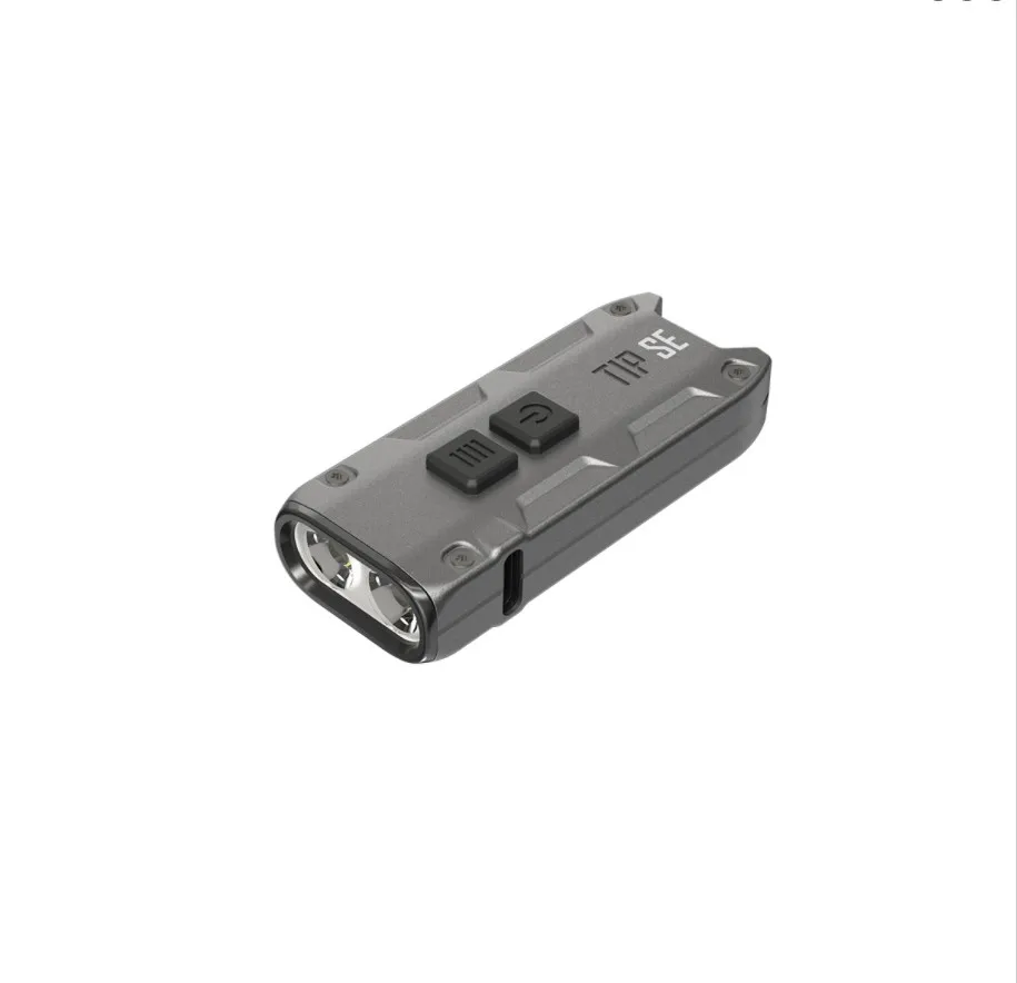 NItecore TIP SE Senter Gantungan Kunci Cahaya 700 Lumen LED Dual-Core USB-C Isi Ulang EDC Senter Saku Lampu Lentera