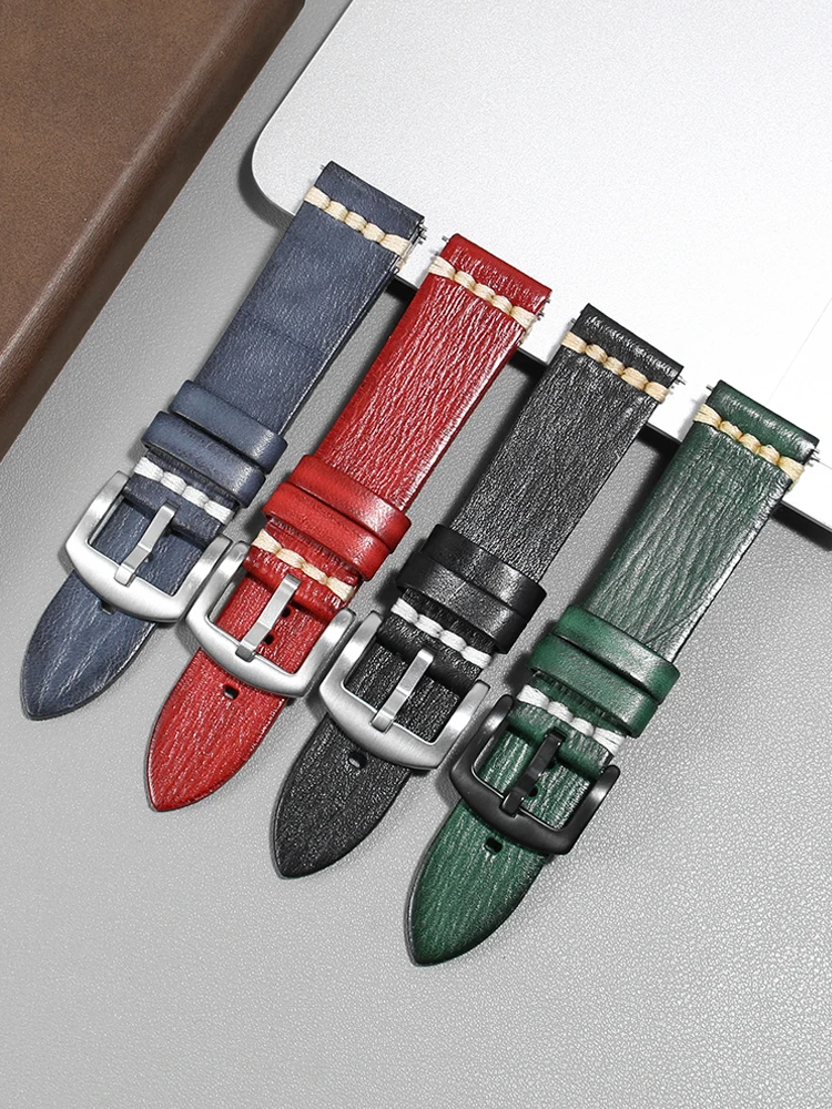 Compatible with GYCCI Little Bee YA126487 Gucci series genuine leather watch strap