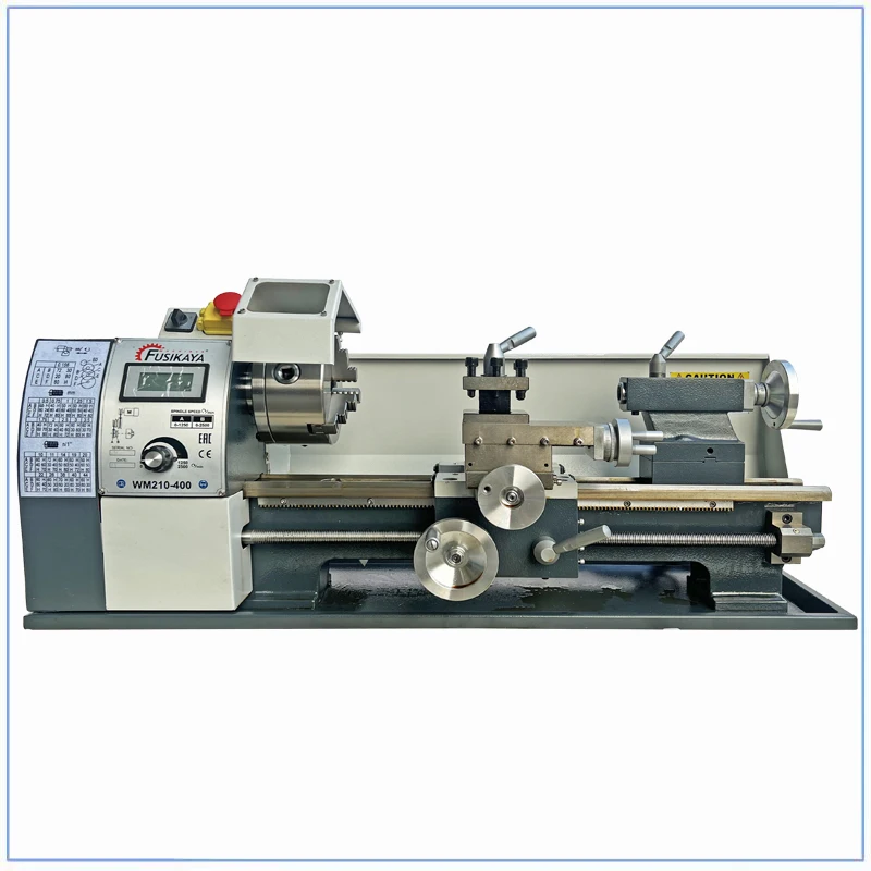 New Model WM210V400 Metal Lathe Machine Metric and Inch Thread  Metal Wood Turning 1100W Brushless Motor  Lathe Wood