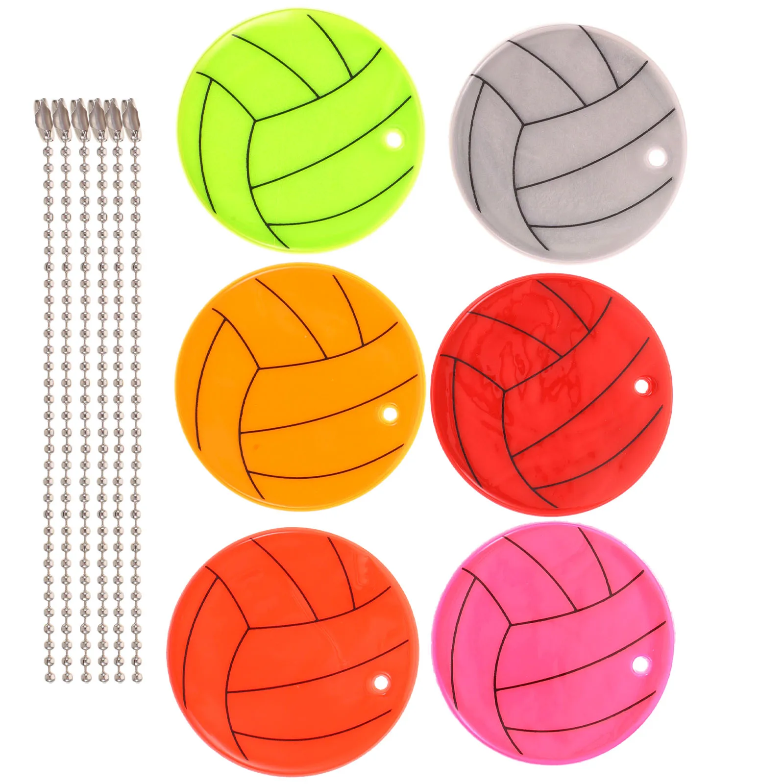 

6Pcs Small Bike Reflectors Premium Plastic Reflective Keychains for Bag Bicycle Spoke Use Convenient Safety Supplies