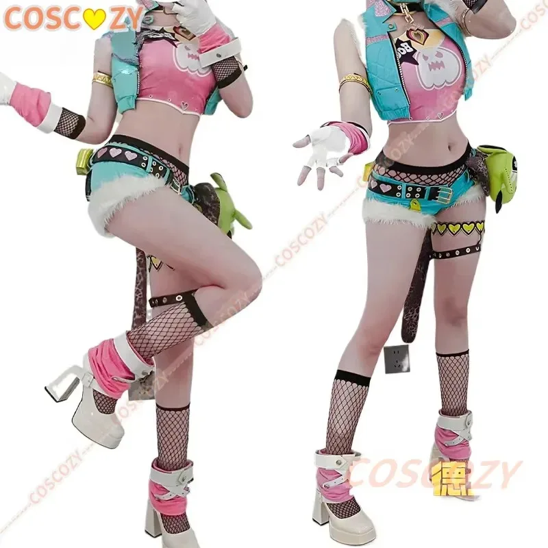 COSPLAY Nicole Demara ZZZ Zenless Zone Zero New Skin Costume Wig Full Set Lovely Halloween Comic-Con Woman Outfit Customized