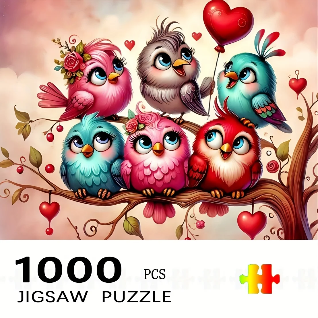 Puzzle Papierowe Sowa 1000 Elementów Duże Układanki Zabawka Gra dla Dorosłych Prezent Interaktywna Układanka Rodzinna DIY Dekoracja Domu Wyzwanie Mózgu