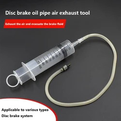 One Set 100ML Motorcycle Disc Brake Hose Air Bleeding Tool Hydraulic Fluid Brake Pump Caliper Repair Vacuum Injector Repair Tool