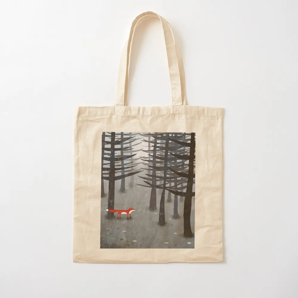 حقيبة The Fox and the Forest Tote حقيبة قماش مخصصة حقائب كبيرة للنساء لحقيبة قماش الشاطئ