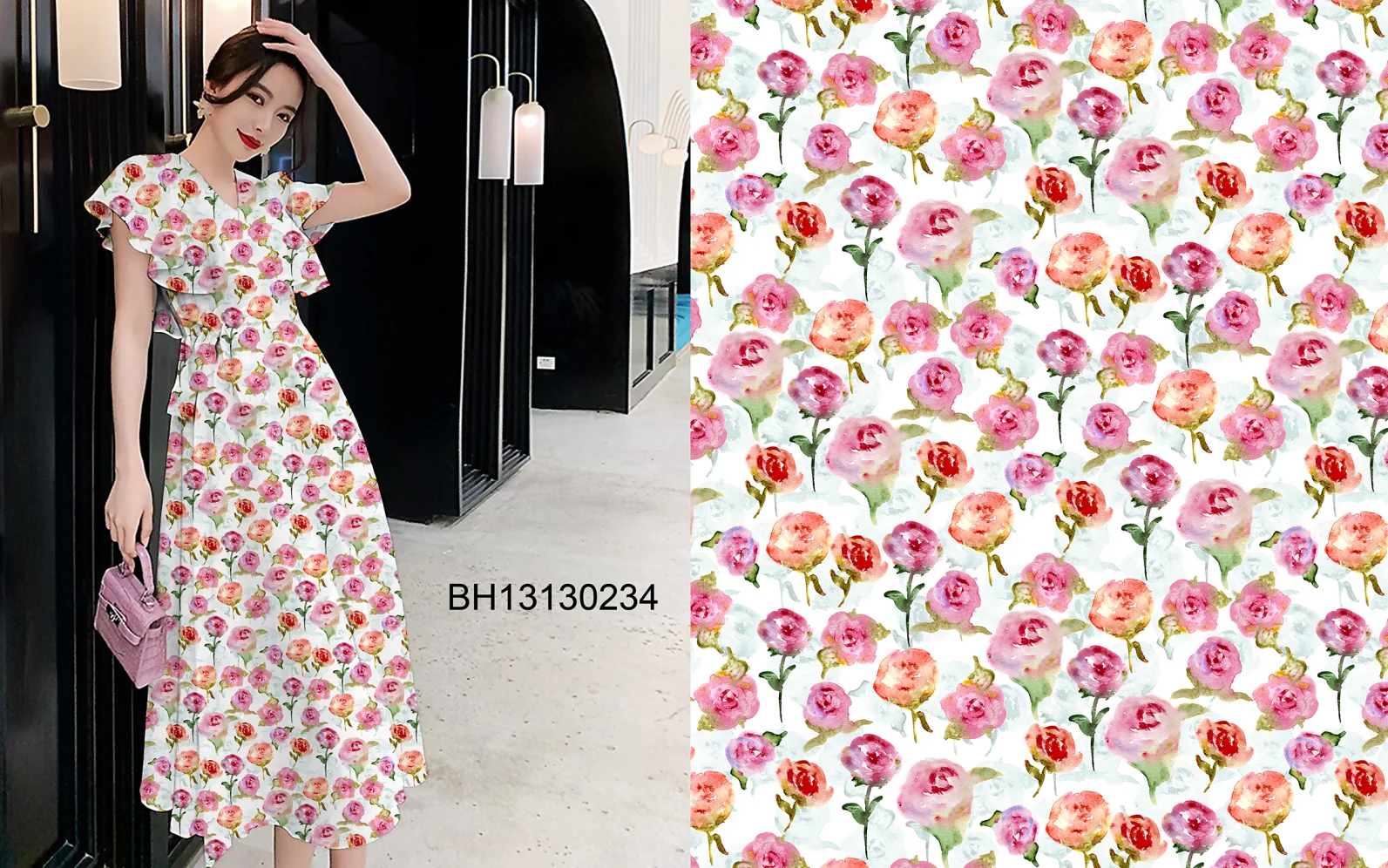 Organic Hygienic Flower Print Cotton Fabric Woven Cotton Poplin Printed Fabric Pure Cotton Printing Fabric For Garment Materials