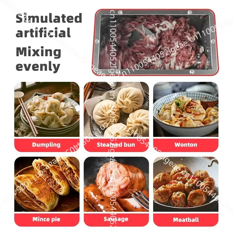 Commercial Stainless Steel Meat Blender Food Filling Blender Automatic Meat Filling Blender for Sausage Dumpling Processing