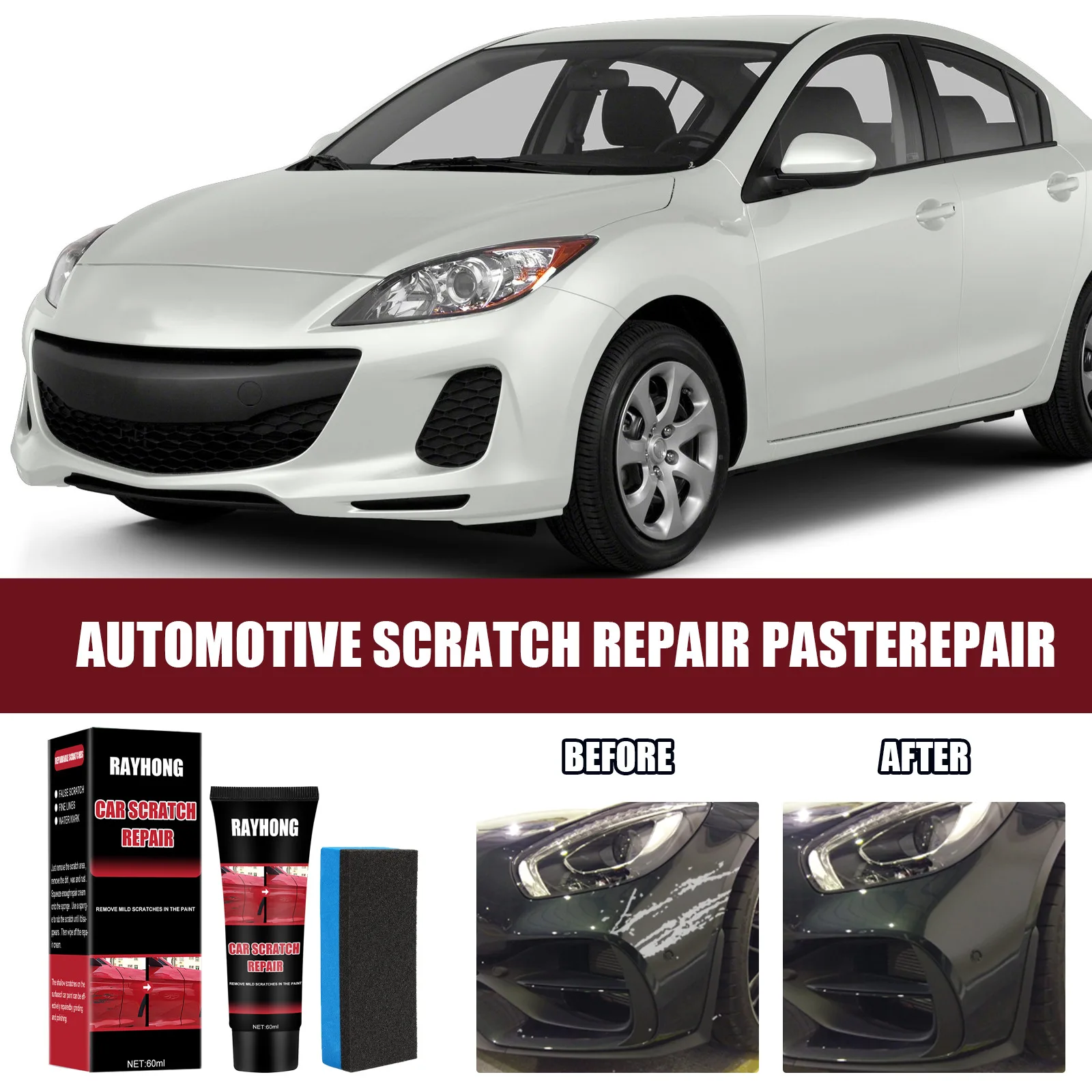 Picture 7: Car Scratch Repair Wax - Polish & Protect Paint for Minor Scratches & Swirl Marks with Gloss Enhancement (60ml)