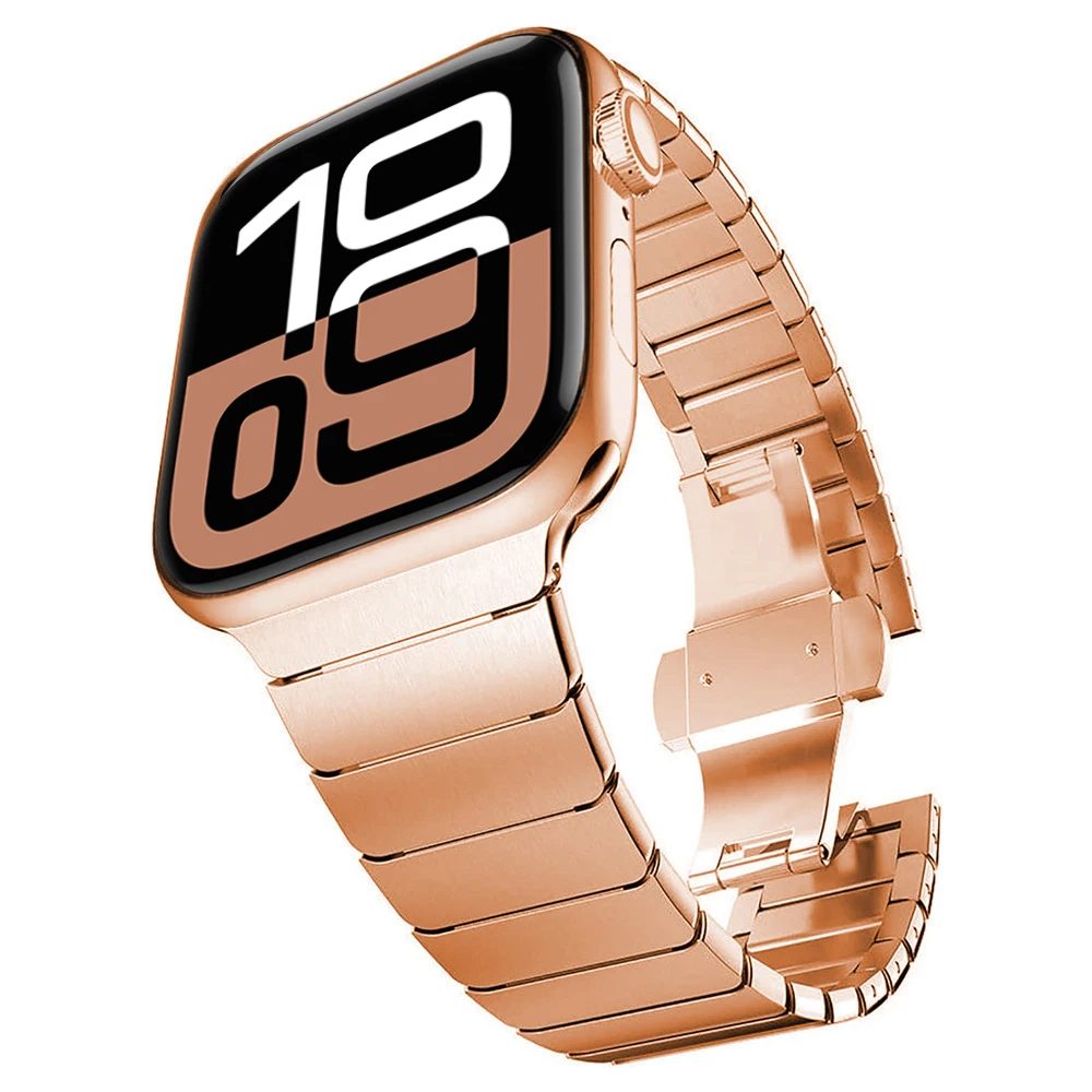 Pour Iwatch 11 10 9 Ultra 1 2 3 38mm 42mm 44mm 45mm Bracelet pour Apple Watch 46mm 49mm 40mm 41mm Bracelet de montre en acier inoxydable